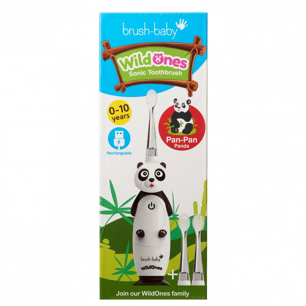 Електрична зубна щітка Sonic Toothbrush (0-10 років) - Пан Панда, (Brush-baby)
