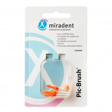 Набір запасних йоржиків Pic Brush (помаранчеві, 2.5-5 мм), (Miradent)
