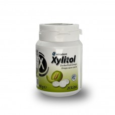 Льодяники з ксилітолом Xylitol Drops в банці, диня (26 шт), (Miradent)