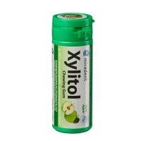 Жувальна гумка з ксилітолом Xylitol Chewing Gum Apple для дітей (30 шт), (Miradent)