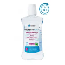 Ополіскувач для ротової порожнини з активним киснем OXYSAFE® Active+F (500мл), (Miradent)