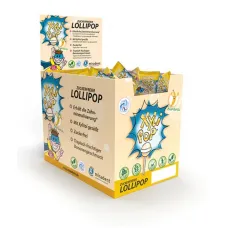 Льодяник з ксилітолом на паличці Xylipop (50 шт) зі смаком банану, (Miradent)