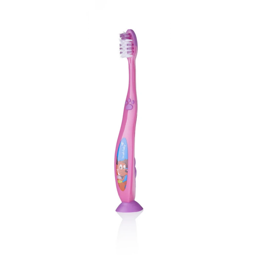 Зубная щетка Flossbrush (от 6 лет) - Pink, (Brush-baby)