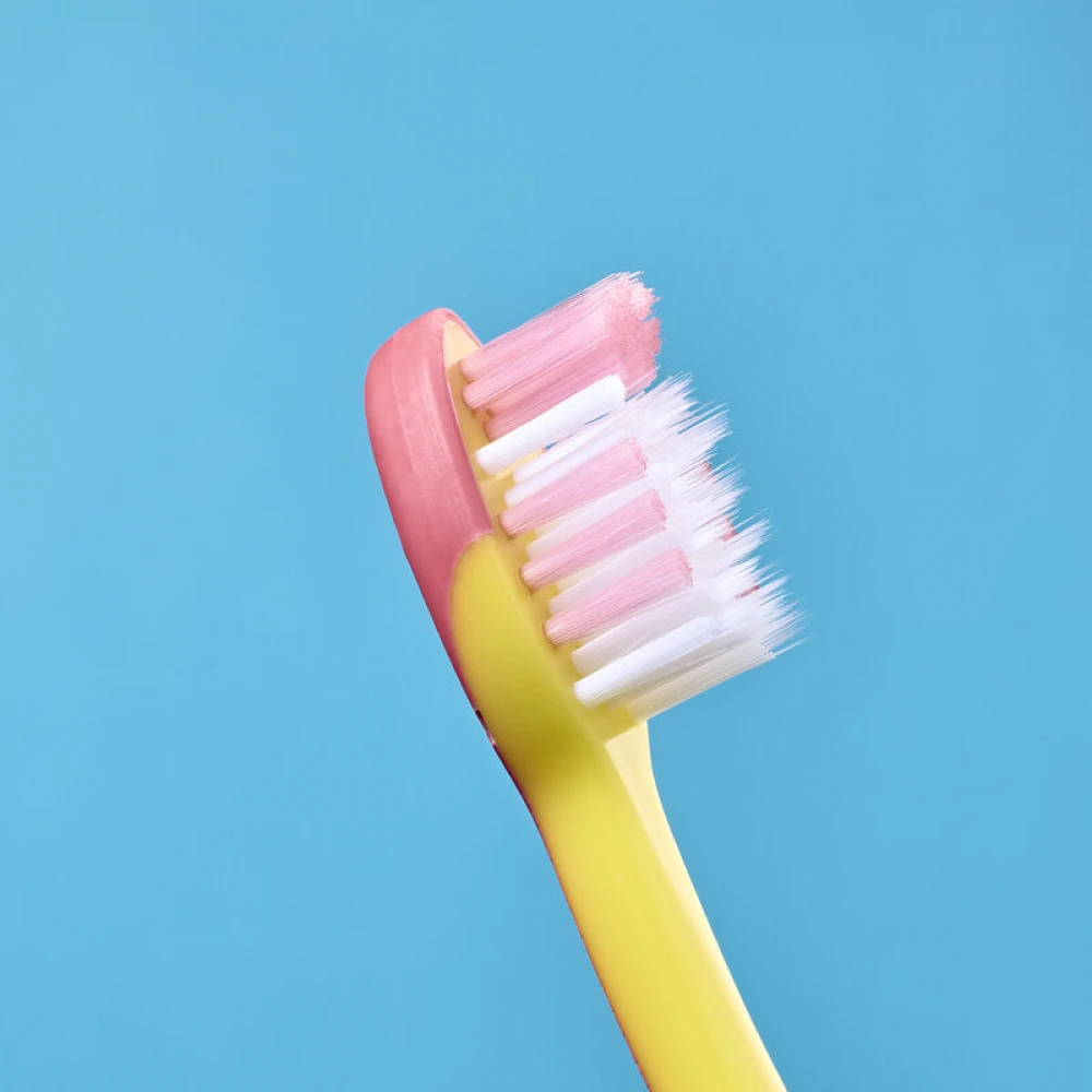 Зубная щетка Flossbrush (от 6 лет) - Yellow, (Brush-baby)