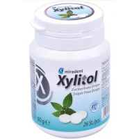 Льодяники з ксилітолом Xylitol Drops в банці, м'ята (26 шт), (Miradent)