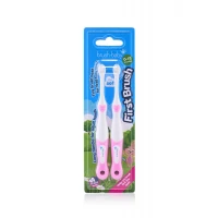 Зубна щітка від 0 до 18 місяців First Brush (2 шт) - Pink, (Brush-baby)