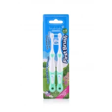 Зубна щітка від 0 до 18 місяців First Brush (2 шт) - Teal, (Brush-baby)
