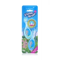 Дитяча зубна щітка Flossbrush (від 0 до 3 років) - Blue-Teal (2 шт), (Brush-baby)