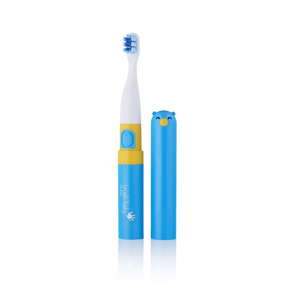 Електрична зубна щітка Go-Kidz Electric Travel Toothbrush - Blue, (Brush-baby)